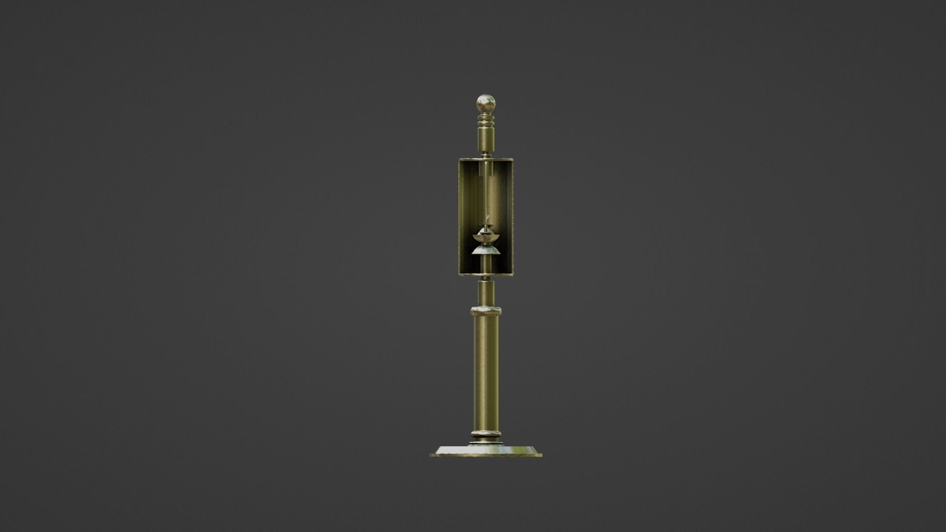 Unlit Candle Low-poly 3D model_5