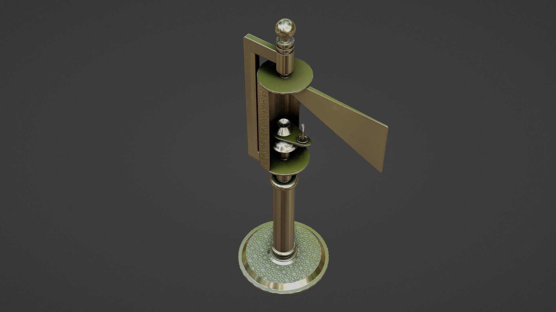 Unlit Candle Low-poly 3D model_3