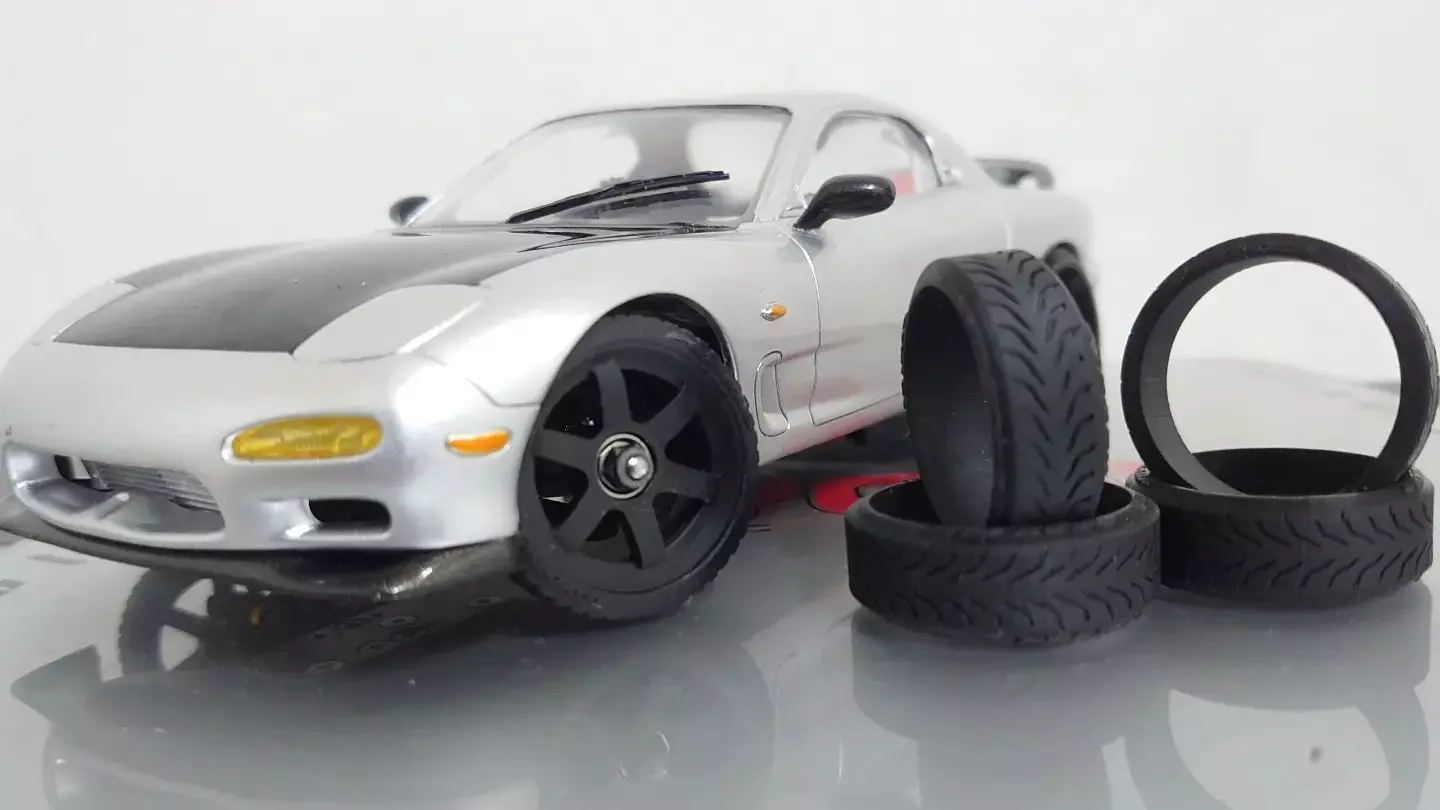 22mm Toyo R888 Drift Tires for 28th and 24th scale RC 3D print model_0