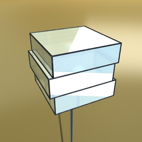 Modern Floor Lamp 05 Encaixe 3D model_3