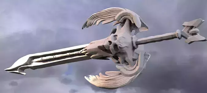 Scull Angel Key 3D model