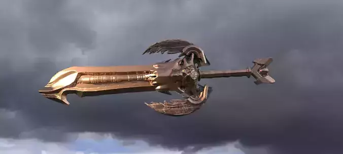Scull Angel Key 2  3D model