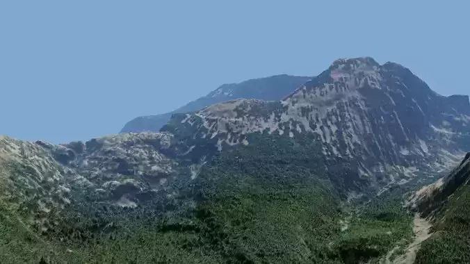 Mountain Valley Landscape 