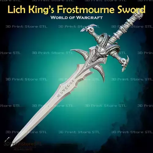 Lich King  Frostmourne Cosplay World Of Warcraft - STL File