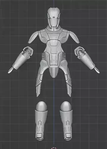 6 Inch KOTOR Sith Trooper Kit 3D printable 3D print model