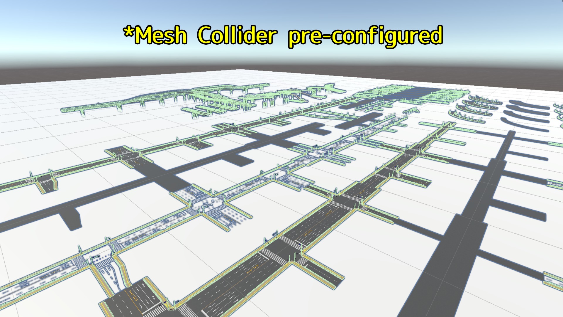 Road Network for Unity UnityRoadMaster  Low-poly 3D model_20