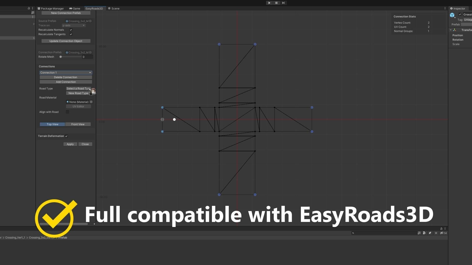Road Network for Unity UnityRoadMaster  Low-poly 3D model_15