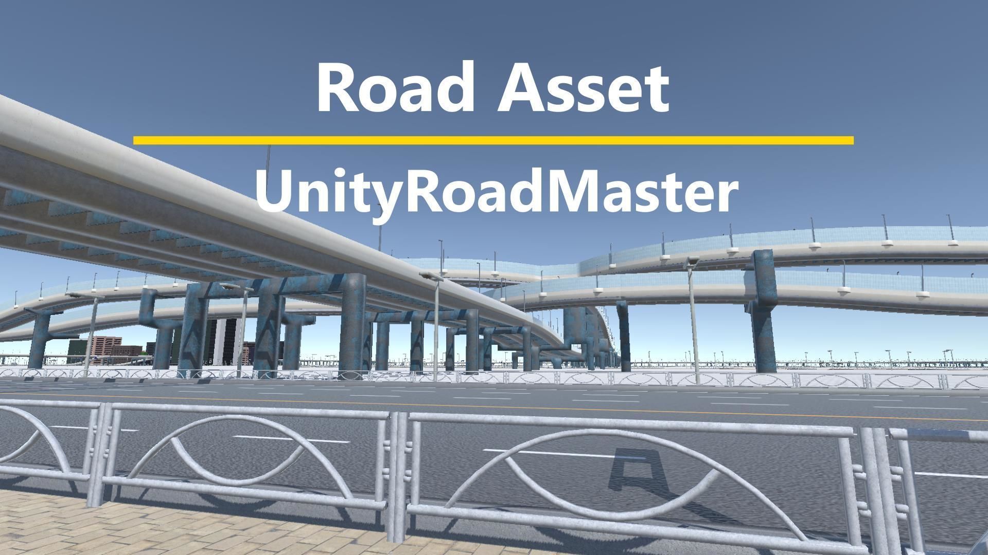 Road Network for Unity UnityRoadMaster  Low-poly 3D model_9