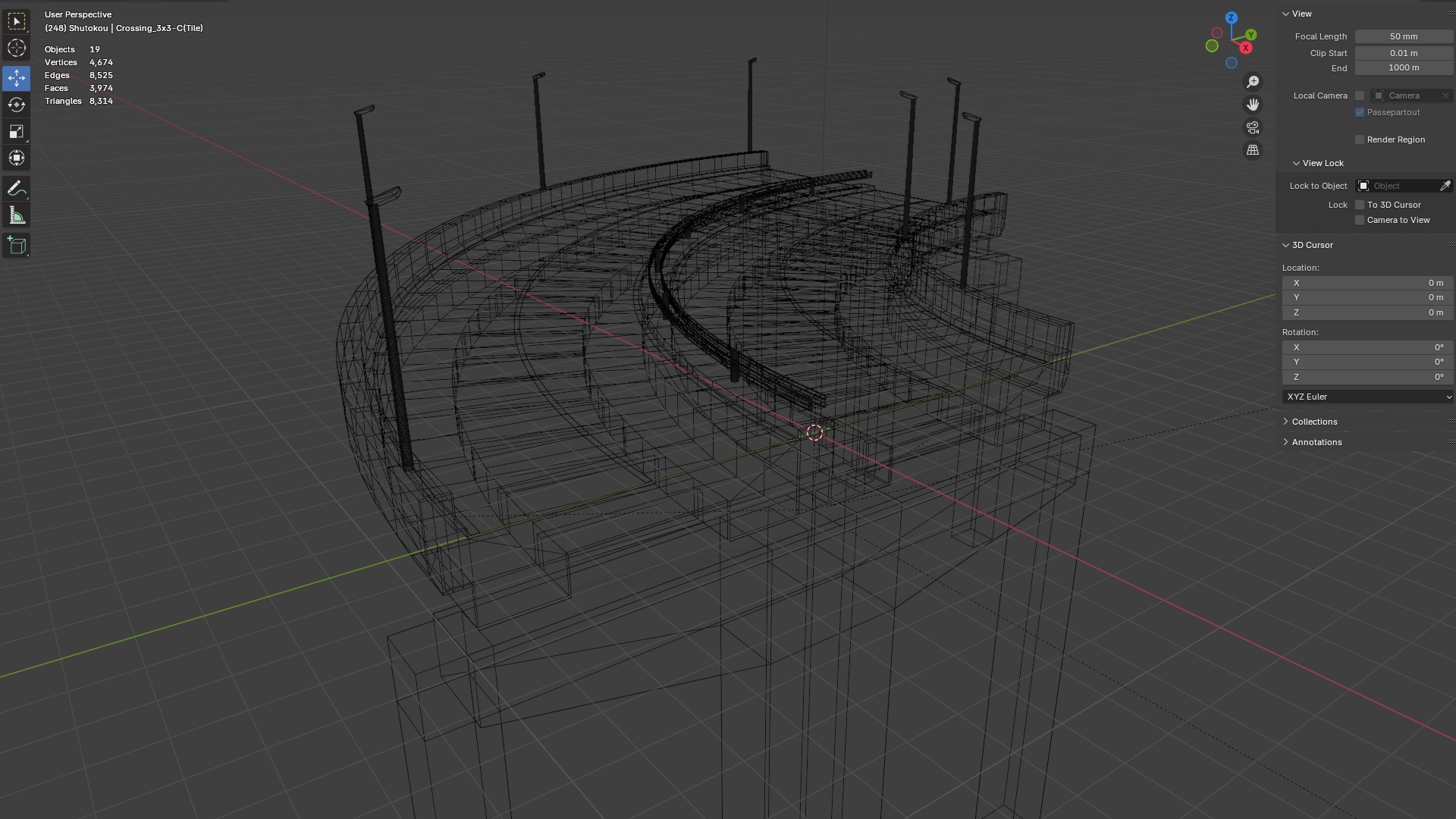 Road Network for Unity UnityRoadMaster  Low-poly 3D model_7