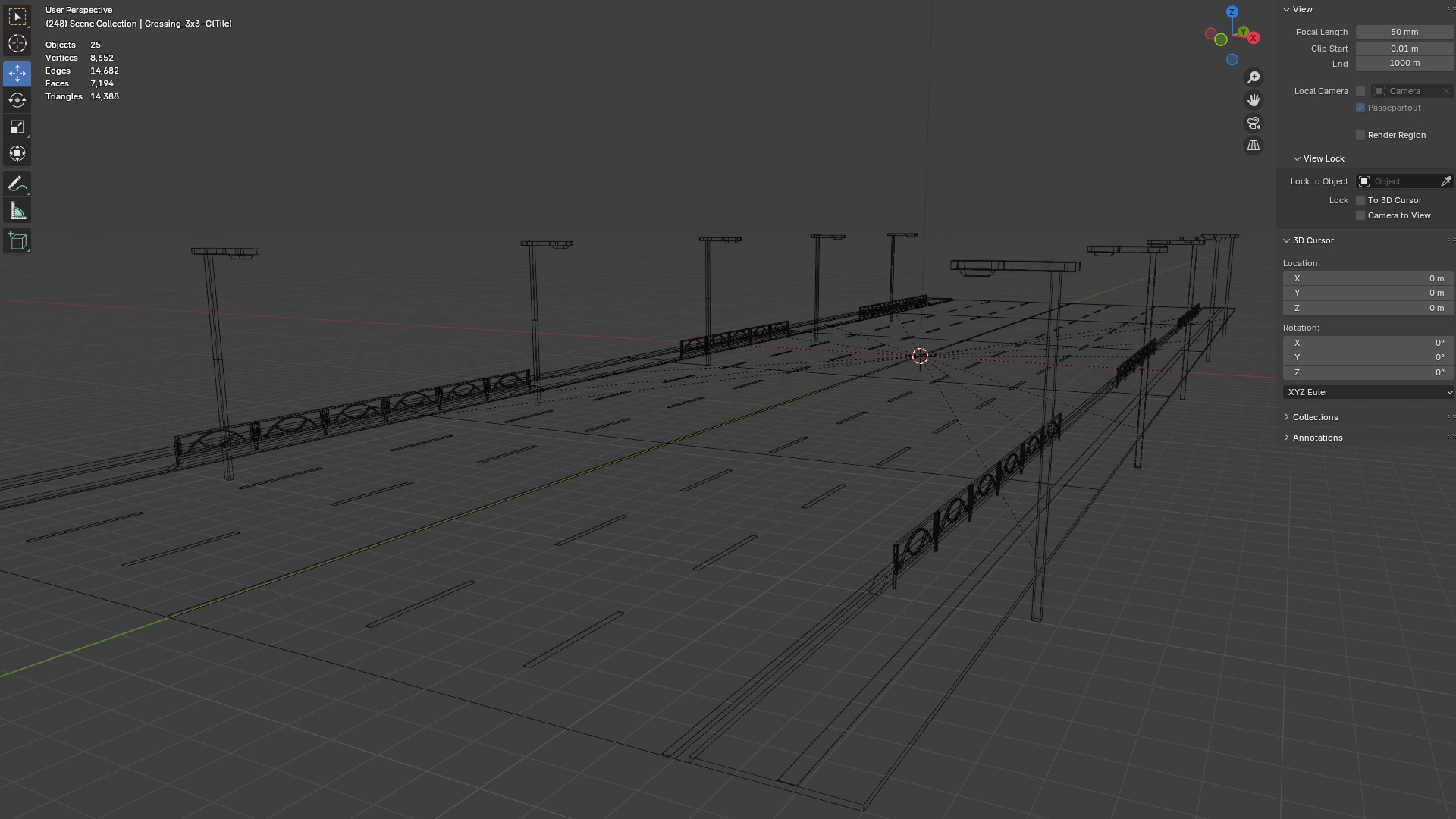 Road Network for Unity UnityRoadMaster  Low-poly 3D model_8