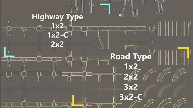Road Network for Unity UnityRoadMaster  Low-poly 3D model
