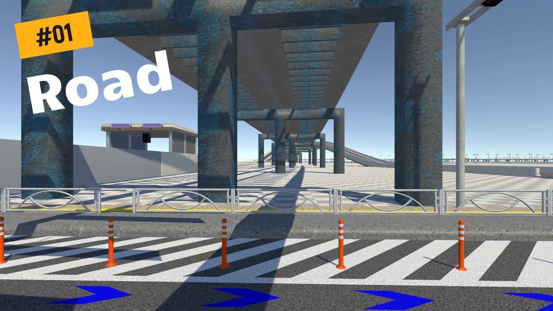 Road Network for Unity UnityRoadMaster  Low-poly 3D model_11