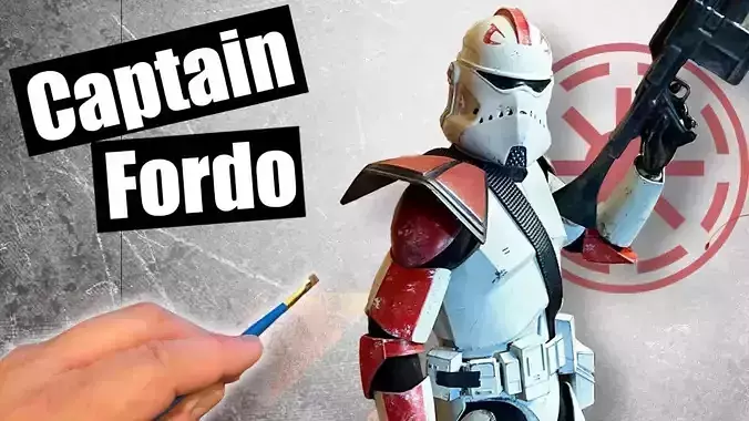 Captain Fordo -Neyo Helmet  for clone kit OneSix OneSixth 12inch