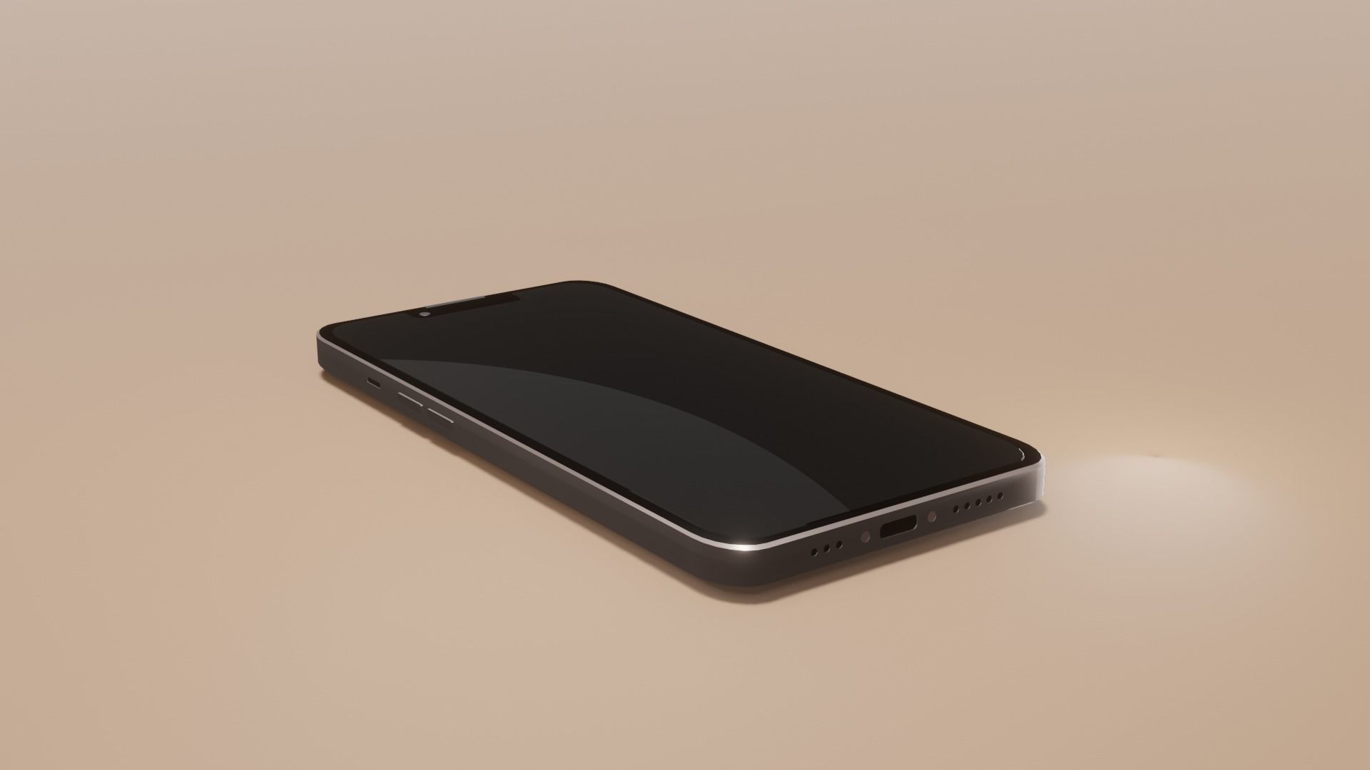 Iphone 13 Pro model - Blender Free low-poly 3D model_3