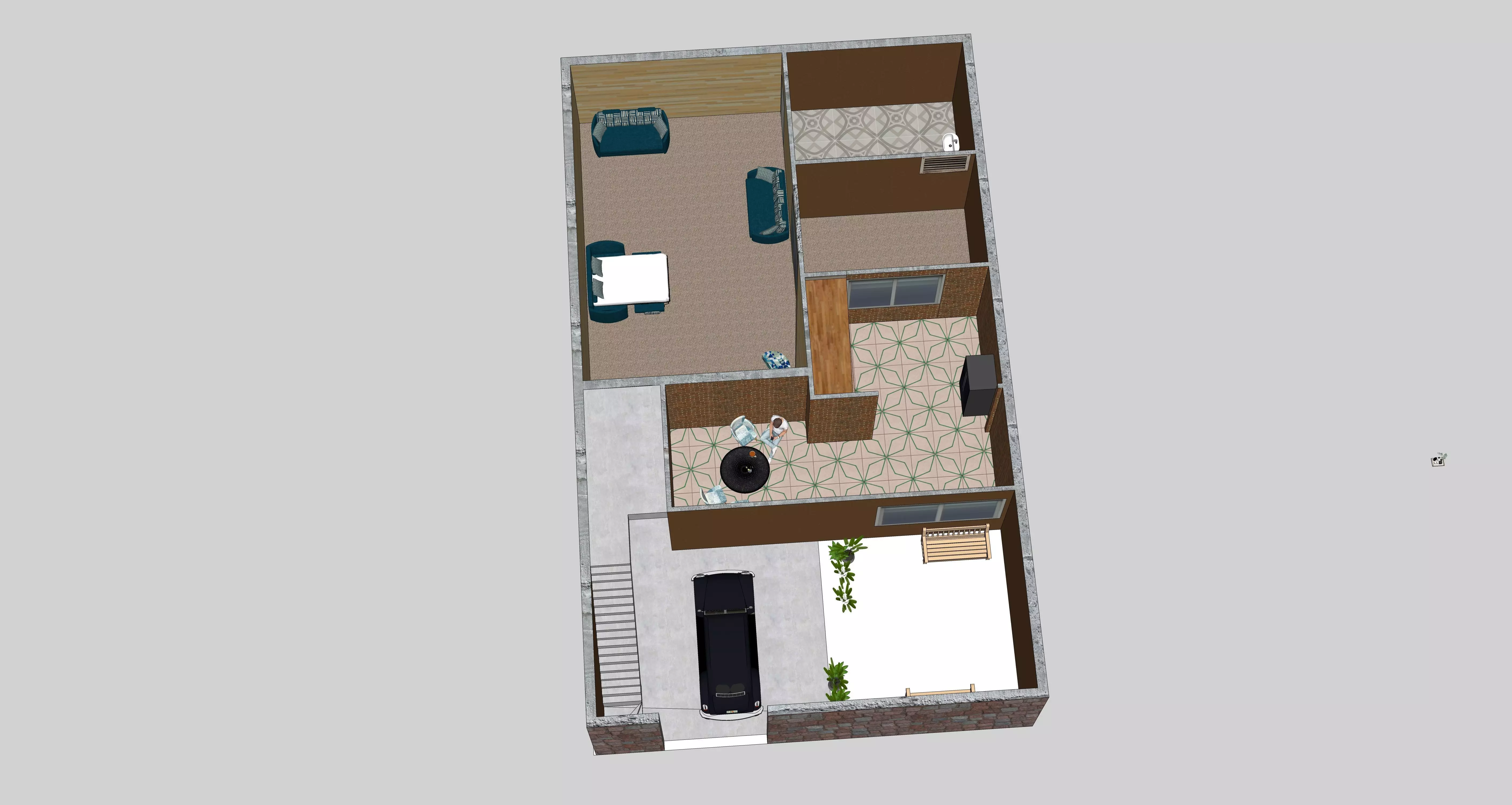 5 MARLA HOUSE WITH ALL FURNITURES 3D print model