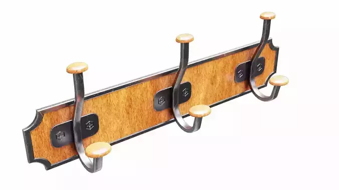 Hanger coat rack with hooks