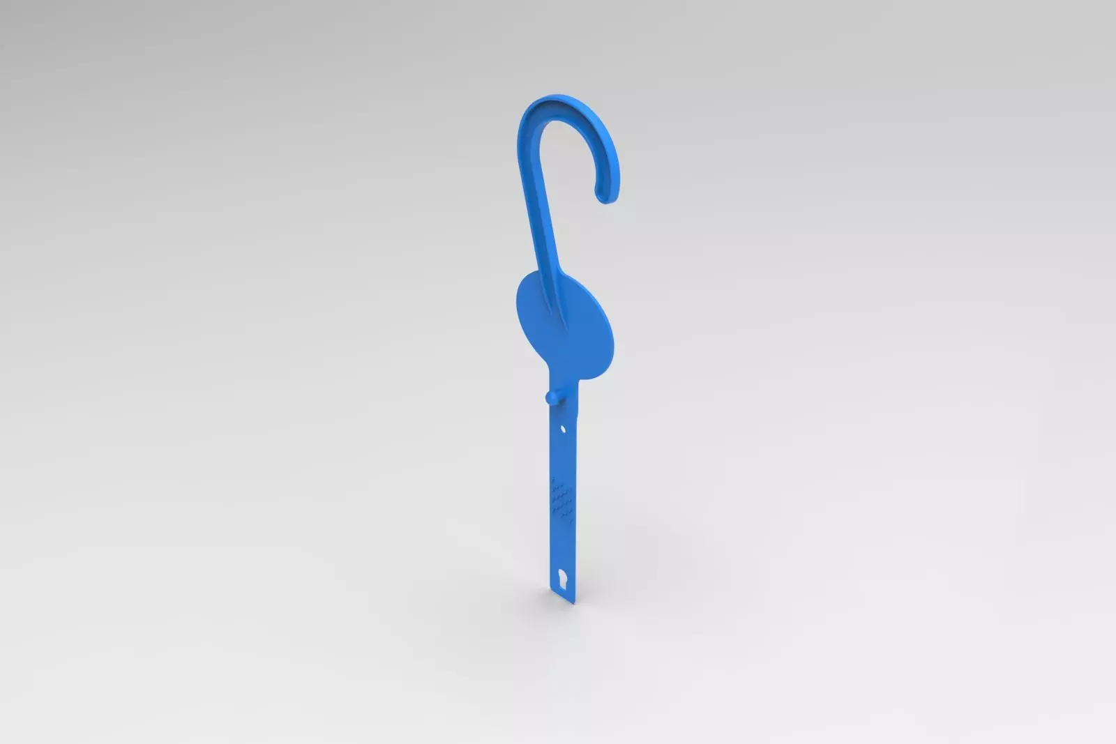 PLASTIC HOOK 3D print model_0