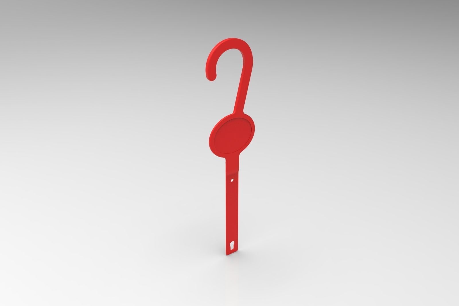 PLASTIC HOOK 3D print model_2