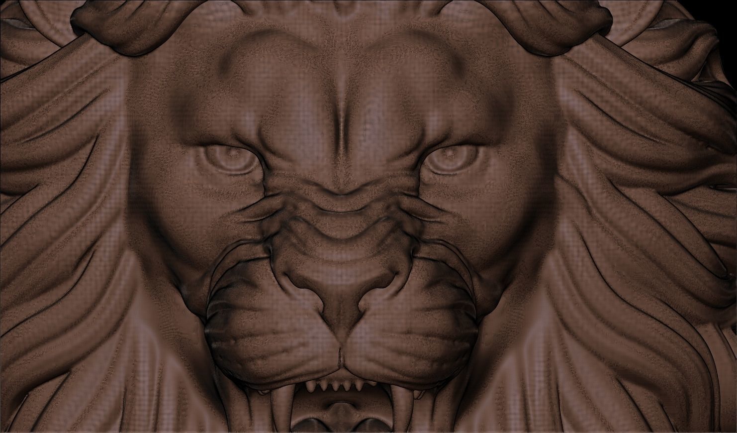 lion ring with crown 3d print 3D print model_12