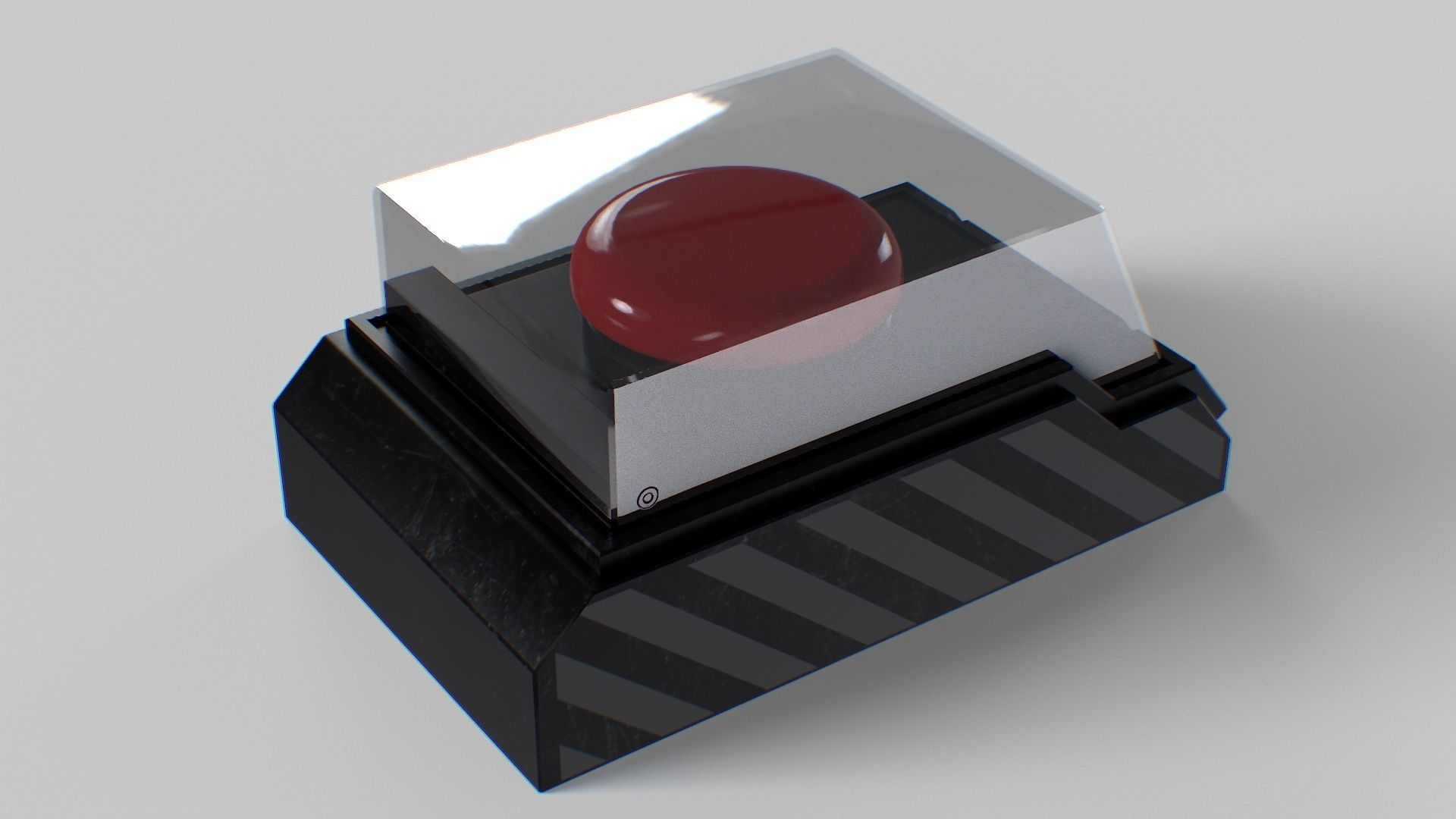 Big Red Button For Stress Relief Low-poly 3D model_18