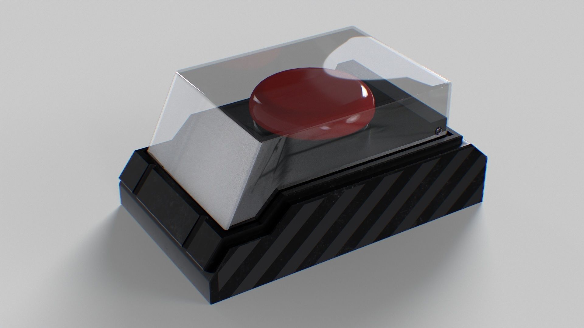 Big Red Button For Stress Relief Low-poly 3D model_15