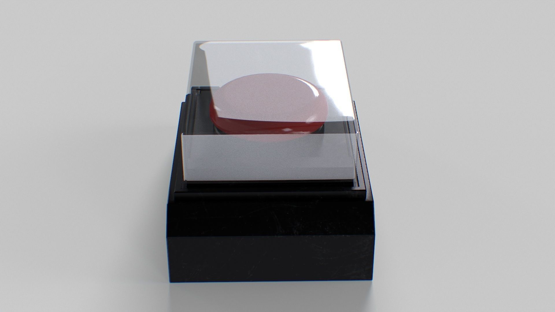 Big Red Button For Stress Relief Low-poly 3D model_14