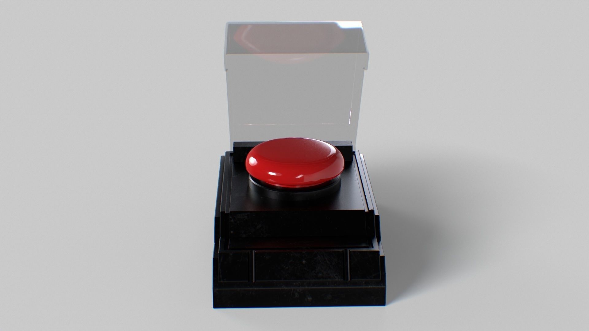 Big Red Button For Stress Relief Low-poly 3D model_7