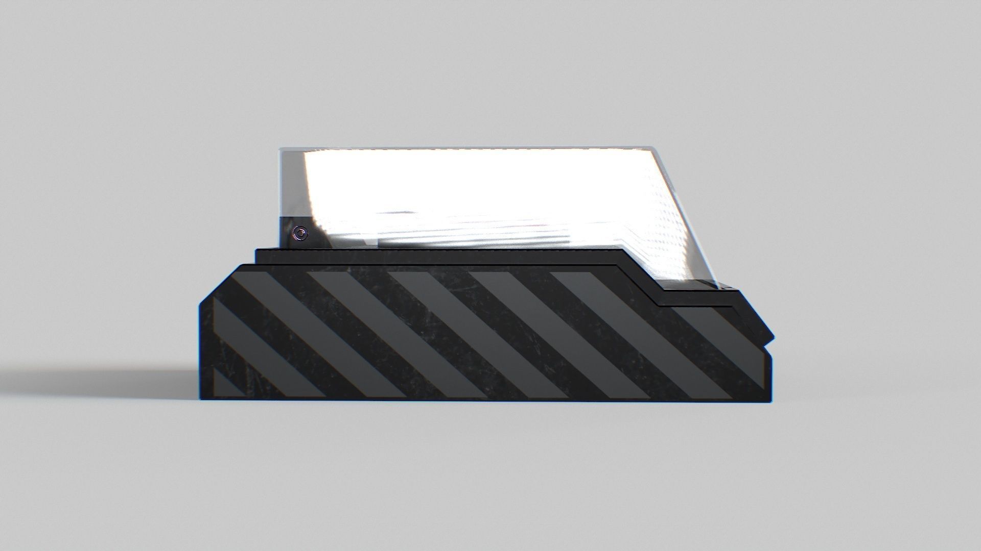 Big Red Button For Stress Relief Low-poly 3D model_13