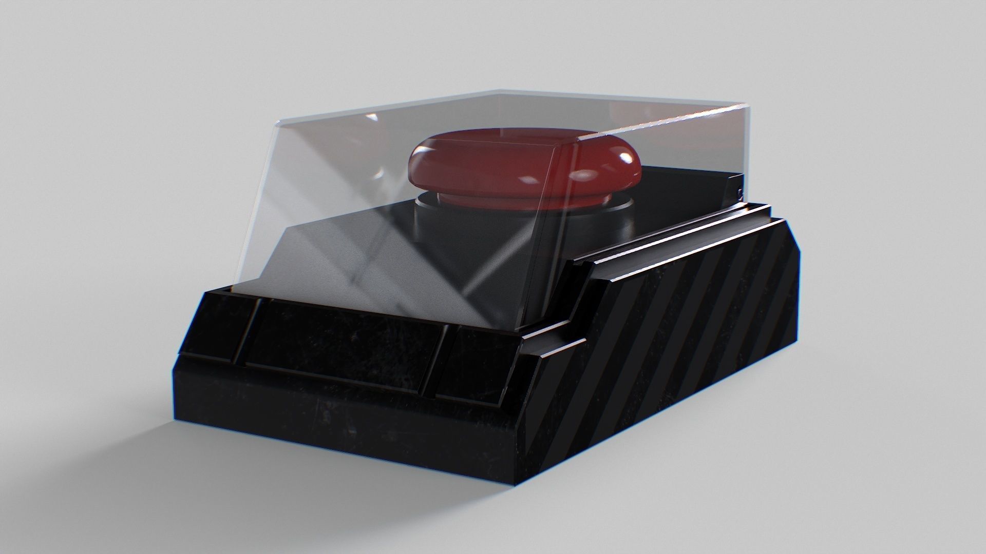 Big Red Button For Stress Relief Low-poly 3D model_19