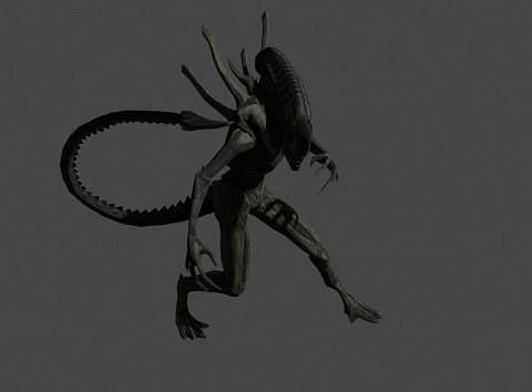 Alien creature running 3D model animated | CGTrader