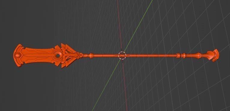 Cyno Weapon - Genshin Impact Cosplay - Sliced Print Ready 3D print model_4