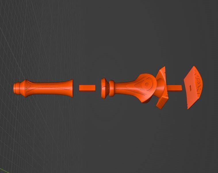 Cyno Weapon - Genshin Impact Cosplay - Sliced Print Ready 3D print model_9