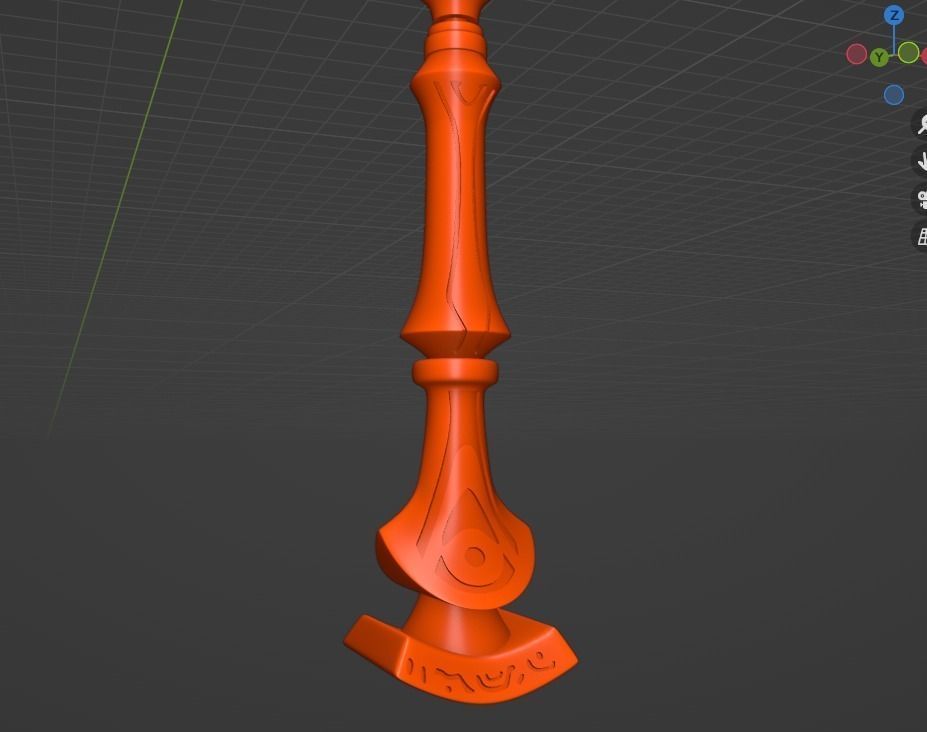 Cyno Weapon - Genshin Impact Cosplay - Sliced Print Ready 3D print model_7