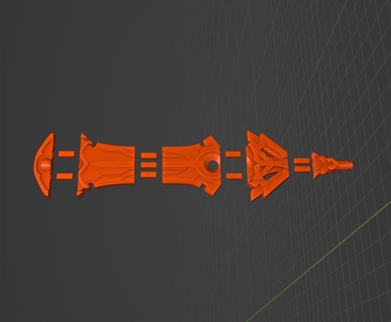 Cyno Weapon - Genshin Impact Cosplay - Sliced Print Ready 3D print model_8