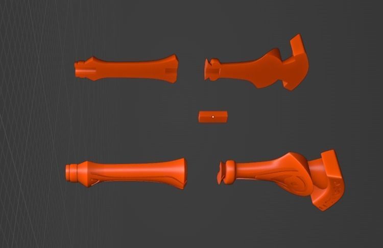 Cyno Weapon - Genshin Impact Cosplay - Sliced Print Ready 3D print model_12