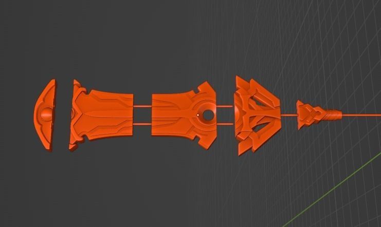 Cyno Weapon - Genshin Impact Cosplay - Sliced Print Ready 3D print model_13