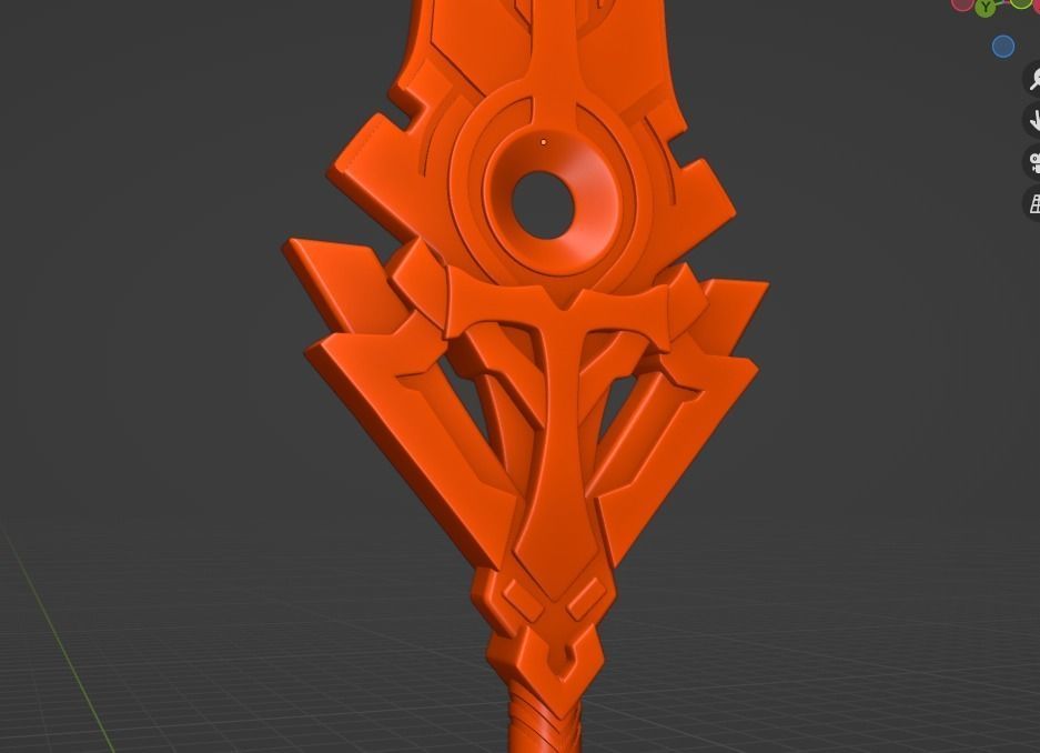 Cyno Weapon - Genshin Impact Cosplay - Sliced Print Ready 3D print model_6