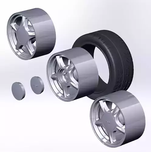 Wheels for scale model Mk3 1990
