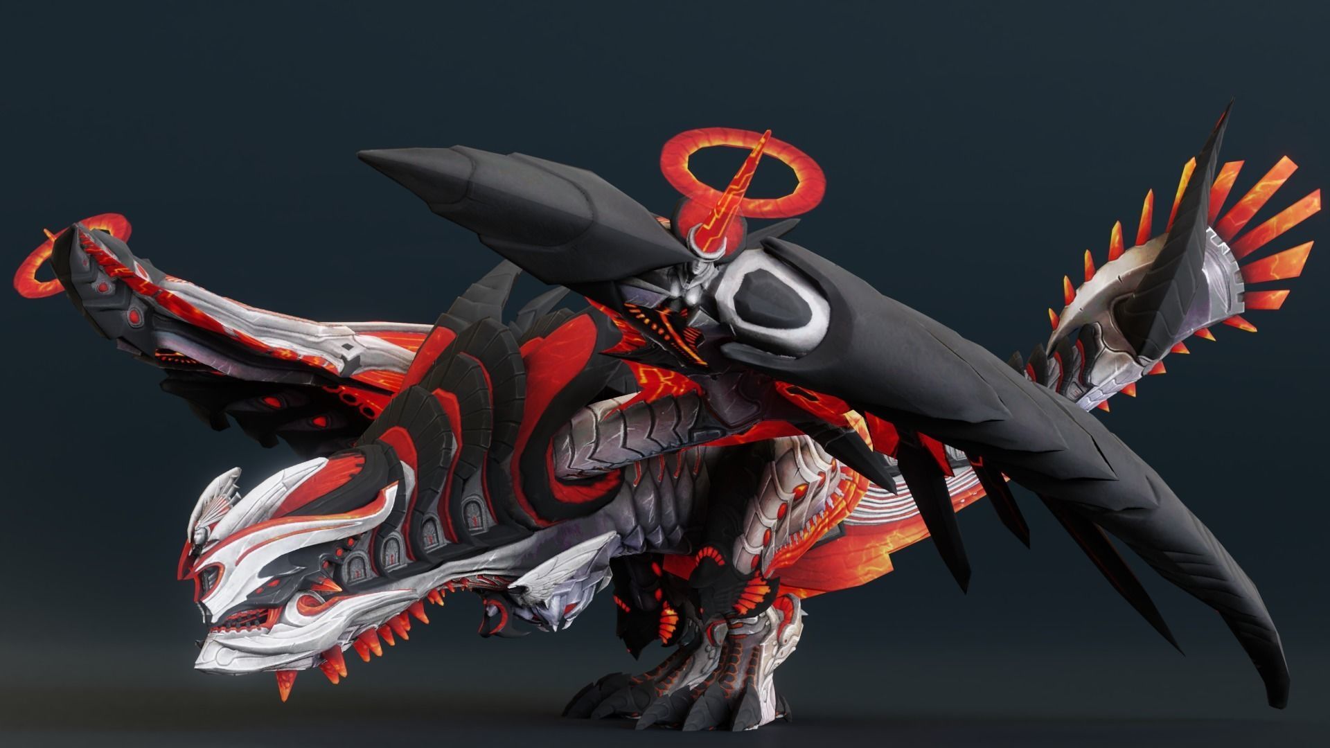 Dragon Arkus  Low-poly 3D model_2