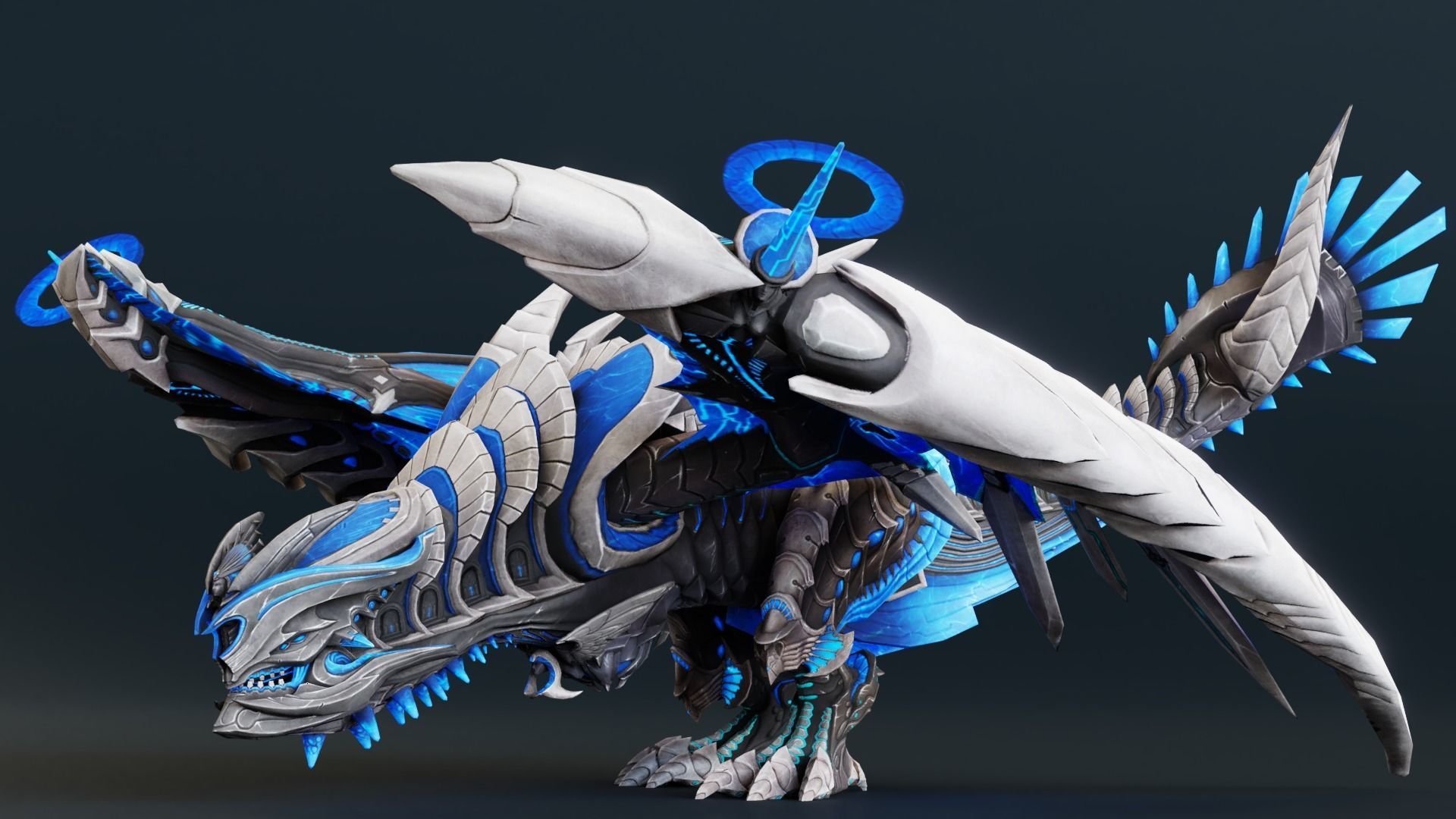 Dragon Arkus  Low-poly 3D model_1