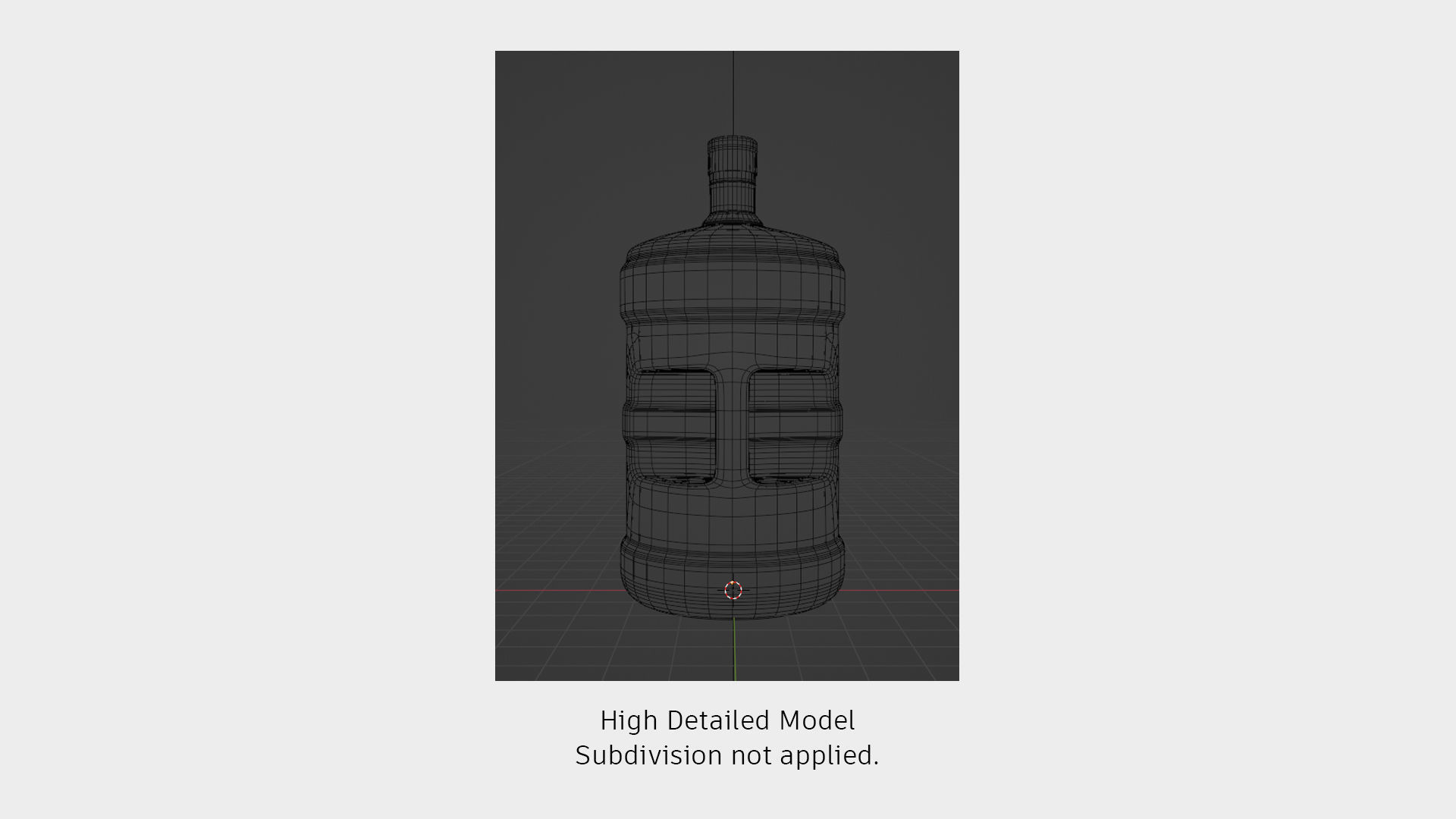 20L Fresh Water Bottle with Handle 3D model_2