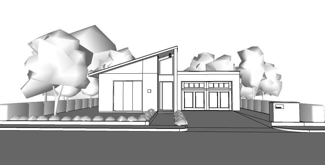 architectural 3d model for single floor house 3D model 2 3D model_2