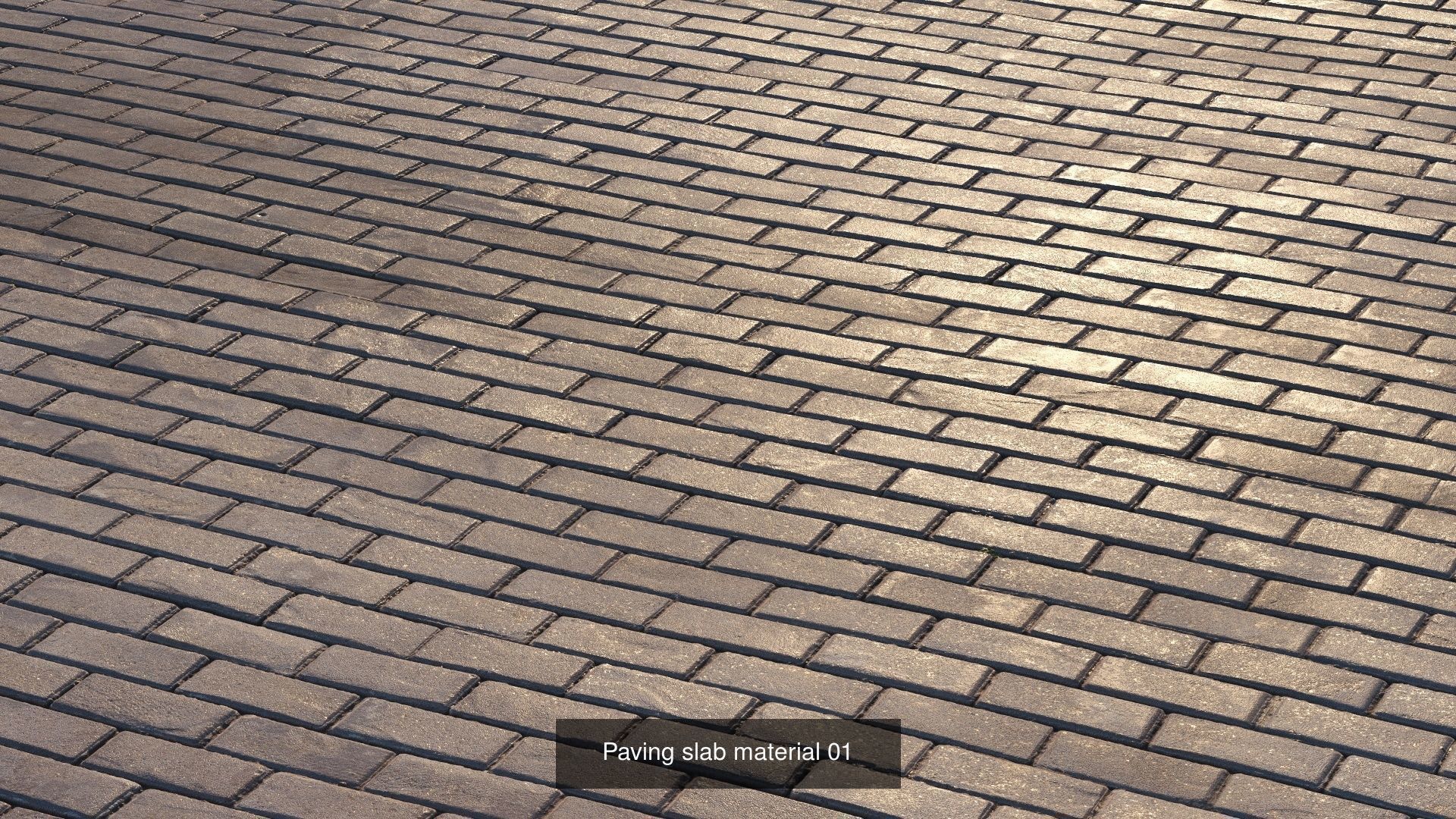  Realistic scanned PBR materials of paving stones and sidewalks 3D Model Collection_12