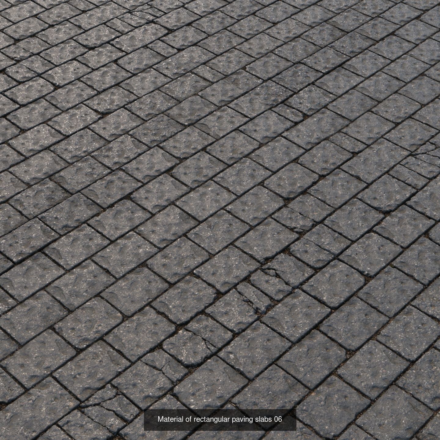 Realistic scanned PBR materials of paving stones and sidewalks 3D Model Collection_16