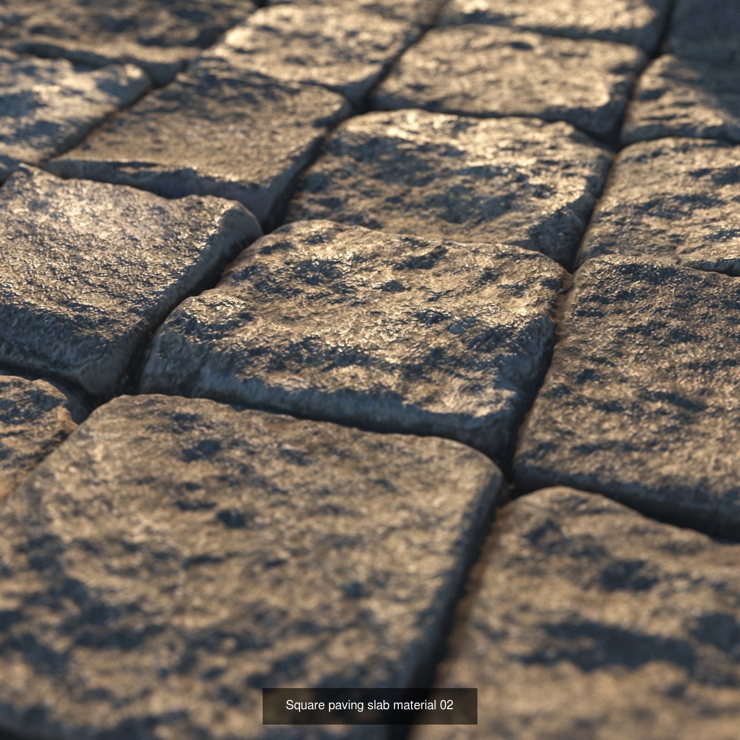  Realistic scanned PBR materials of paving stones and sidewalks 3D Model Collection_7