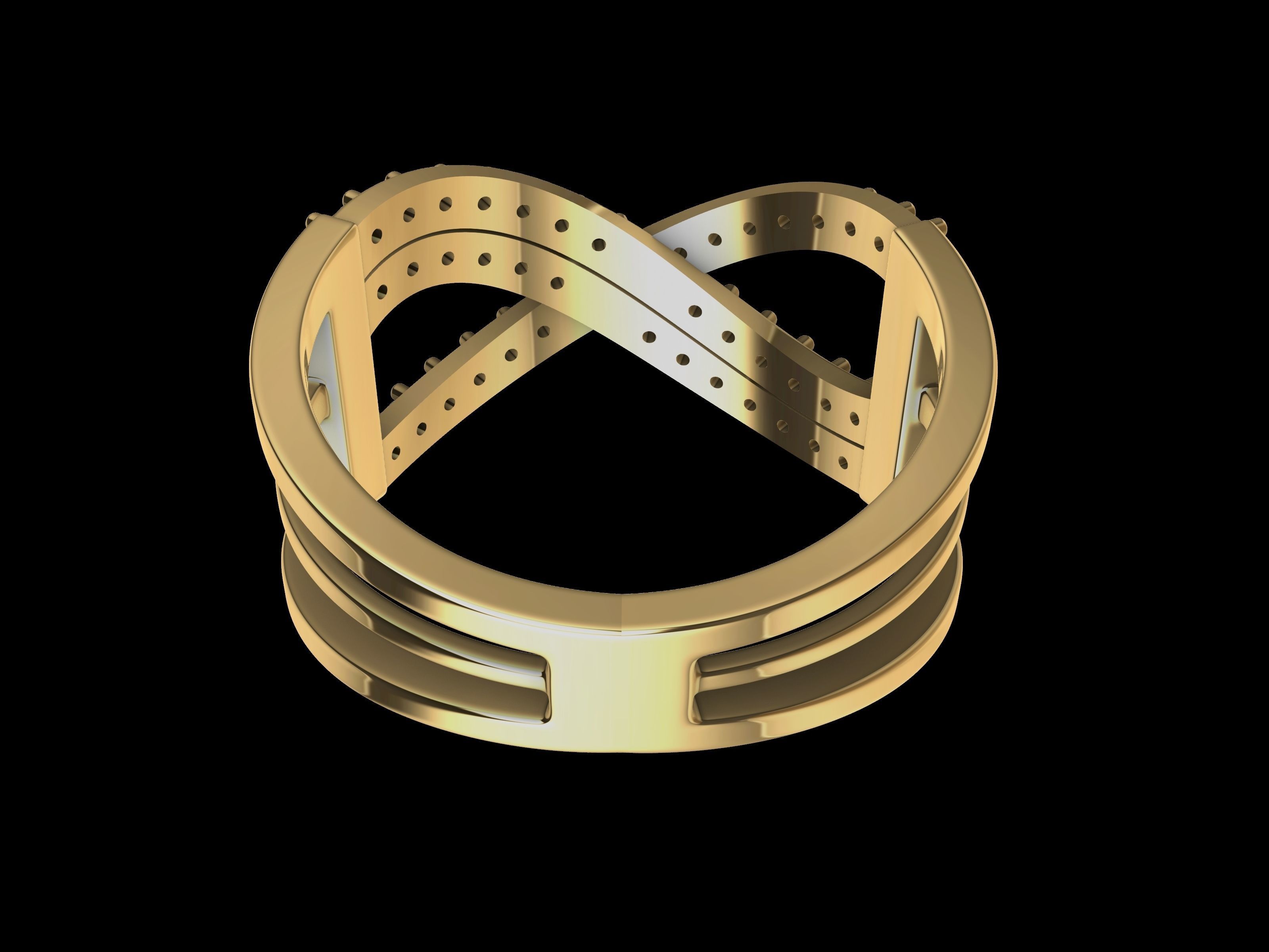 twist diamond ring stl verified 3D print model_9