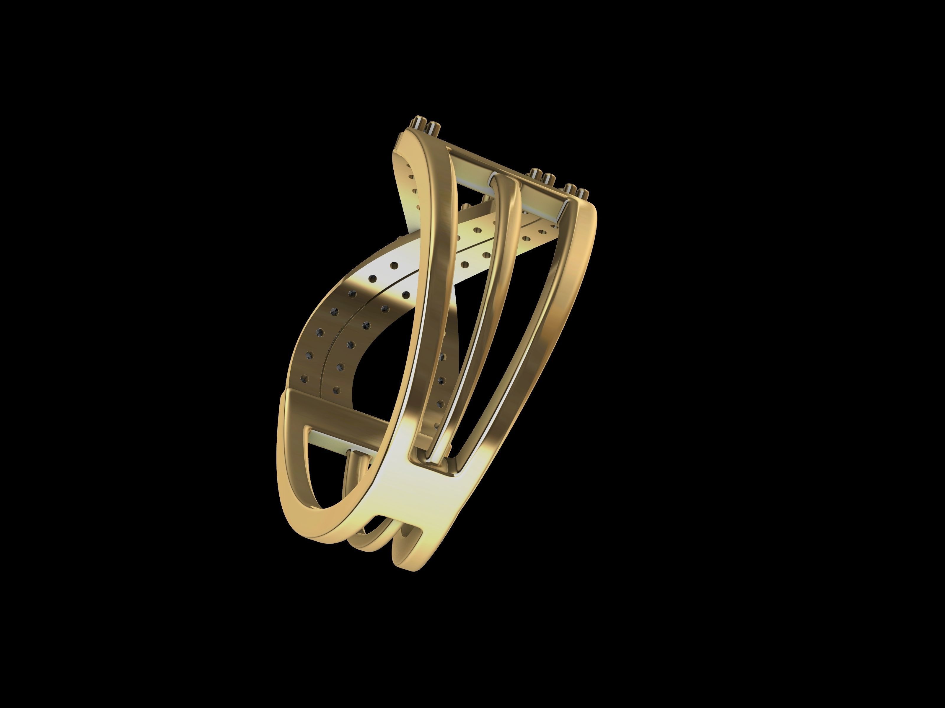twist diamond ring stl verified 3D print model_10