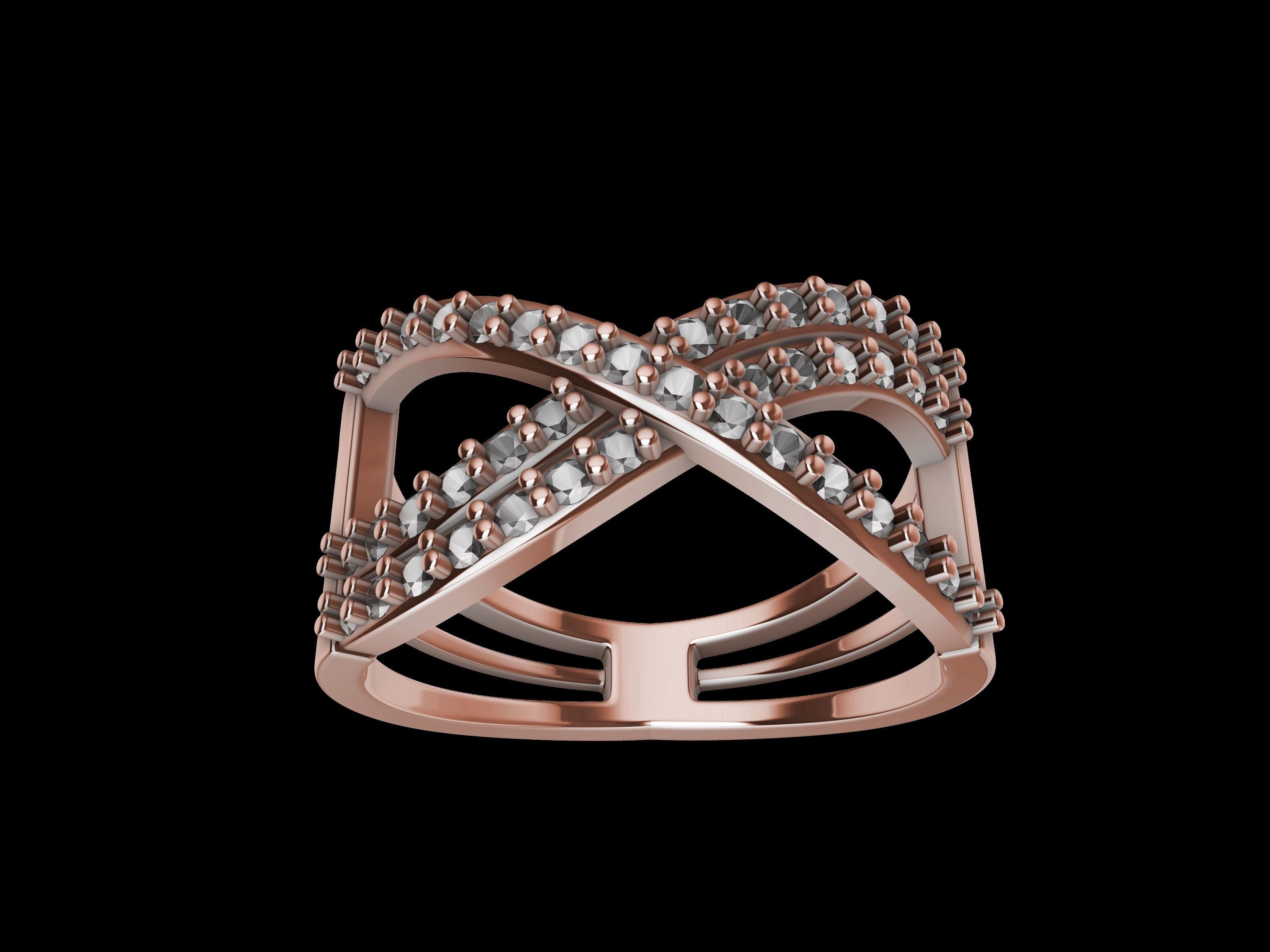 twist diamond ring stl verified 3D print model_20