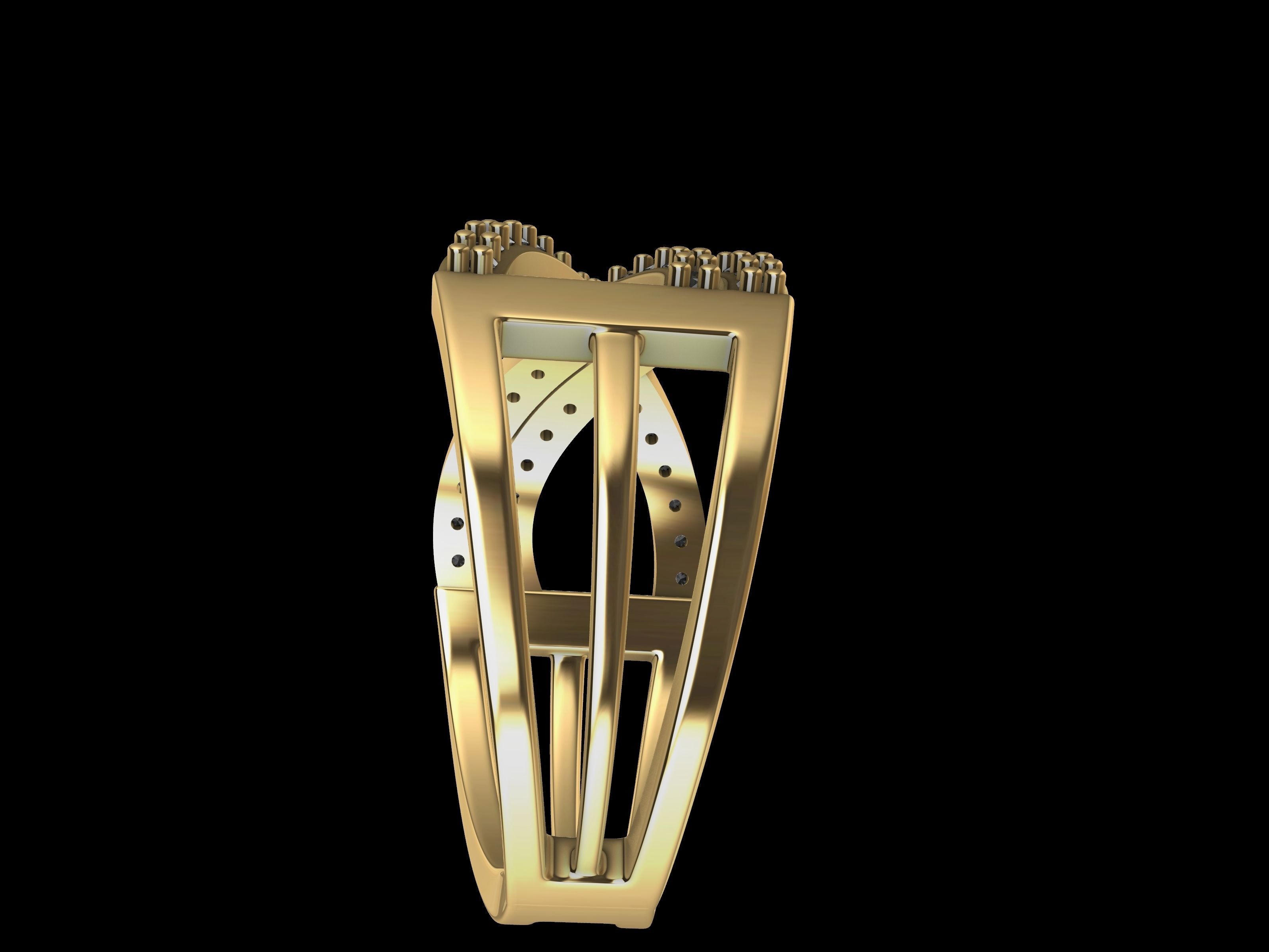 twist diamond ring stl verified 3D print model_15