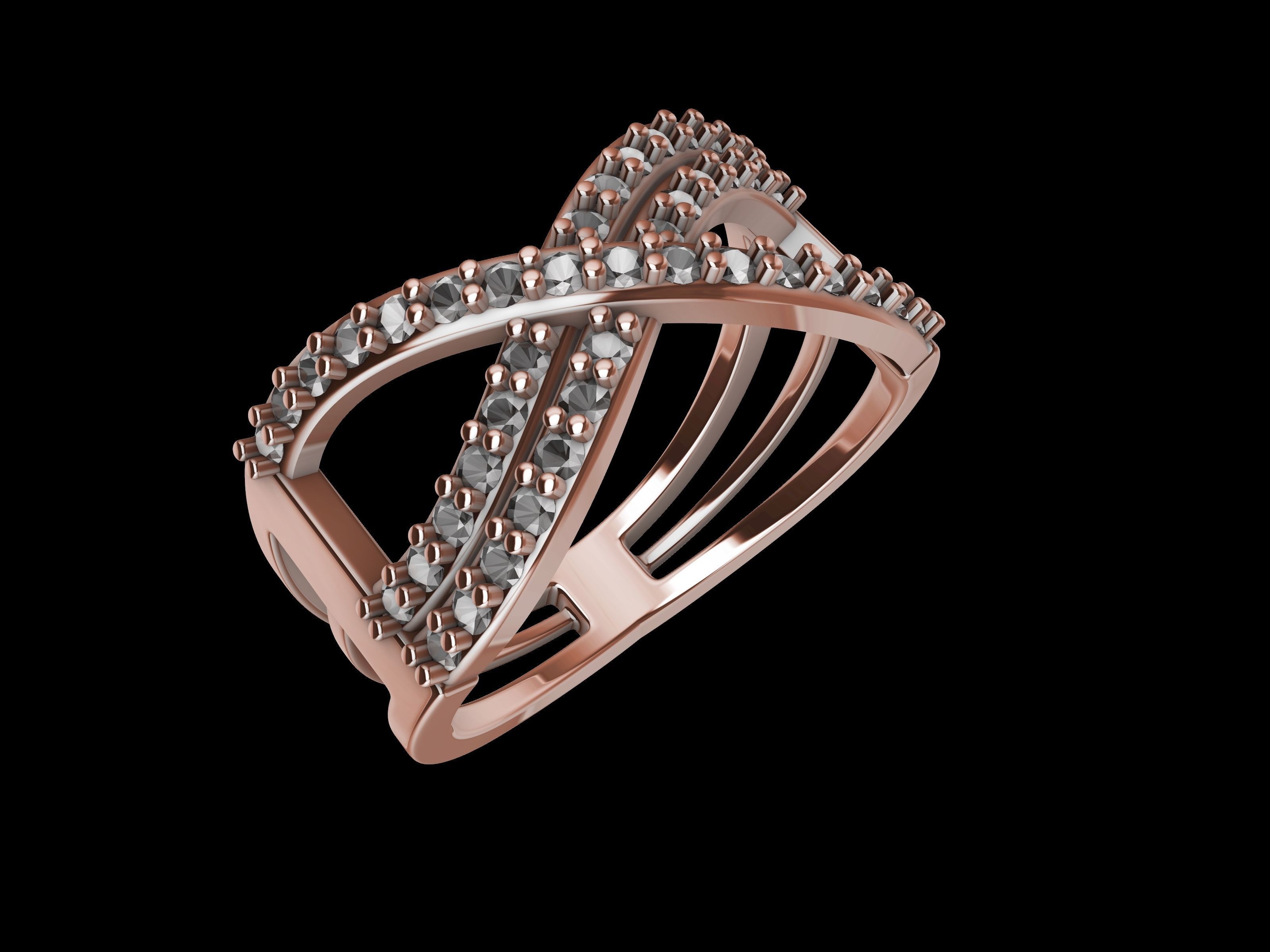twist diamond ring stl verified 3D print model_19